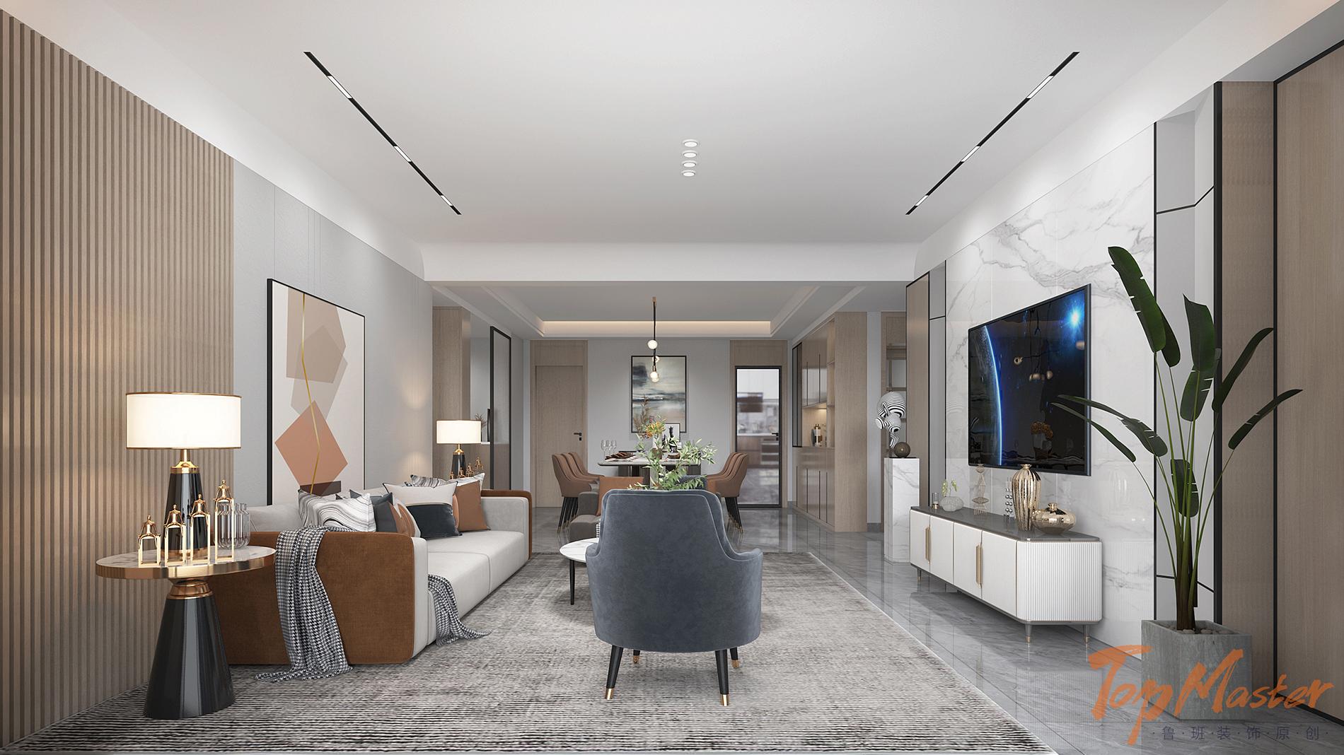 【鲁班装饰】天水嘉园178m2轻奢风格 精致的生活态度