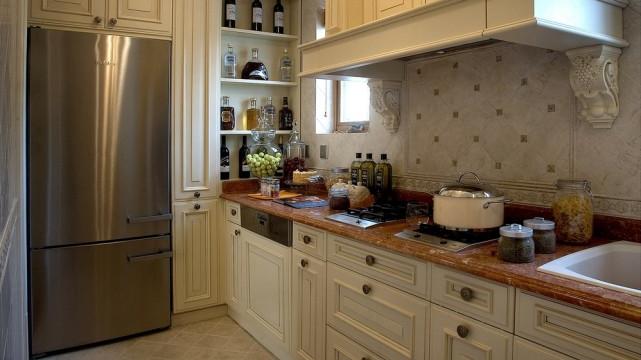 美式田园风格餐厅厨房怎么设计