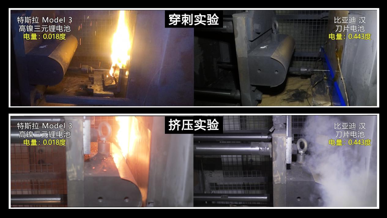 安全性是关键，特斯拉表现欠佳，比亚迪不负众望