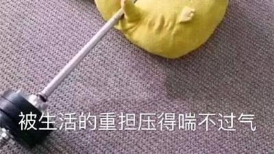 桉月|表情包：被生活的重担压得喘不过气的表情