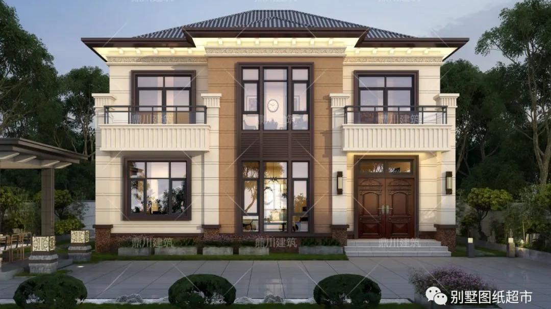 占地145㎡，绝美新中式二层美宅，5室1书房，越住家宅越兴旺