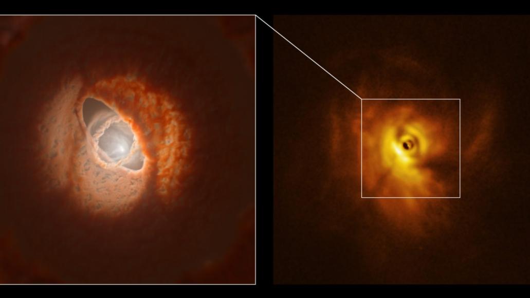 科学家 阿尔玛望远镜: 明确检测出围绕370光年外的年轻行星的周行星圆盘