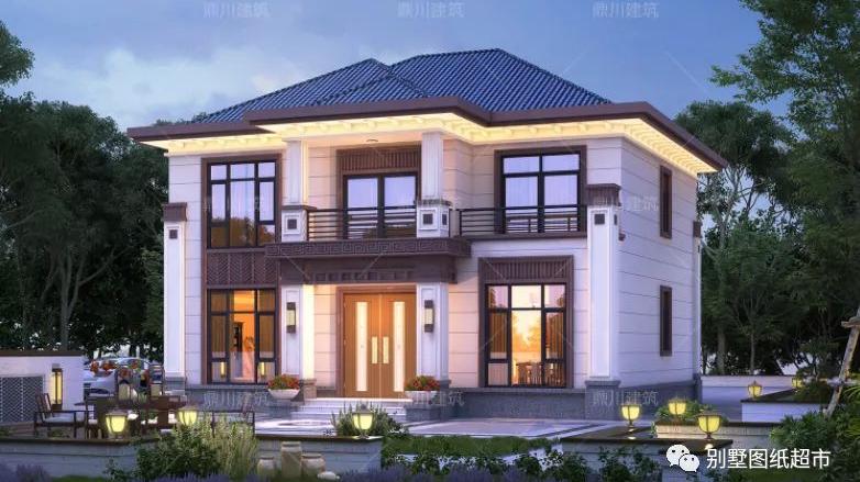 11×11米，二层新中式别墅，6室4厅+棋牌室，老家建非常受欢迎