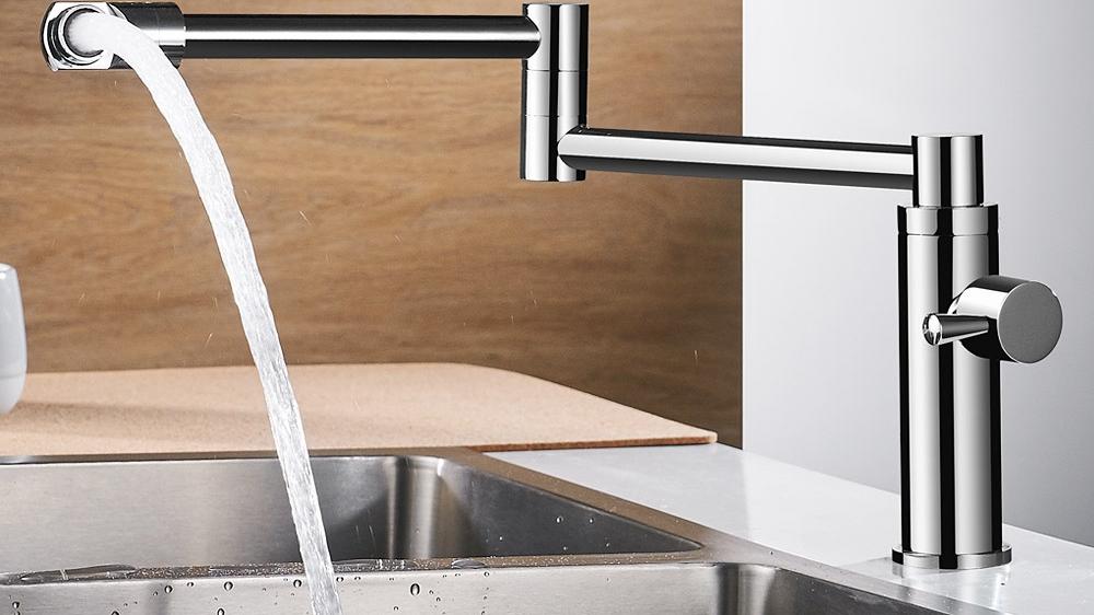 厨房装修记得留个洞，装上折叠水龙头，太实用了