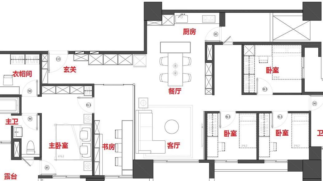 夫妻俩晒出5房2厅的家，坚持简约实用为主，钱省了家务还能减半