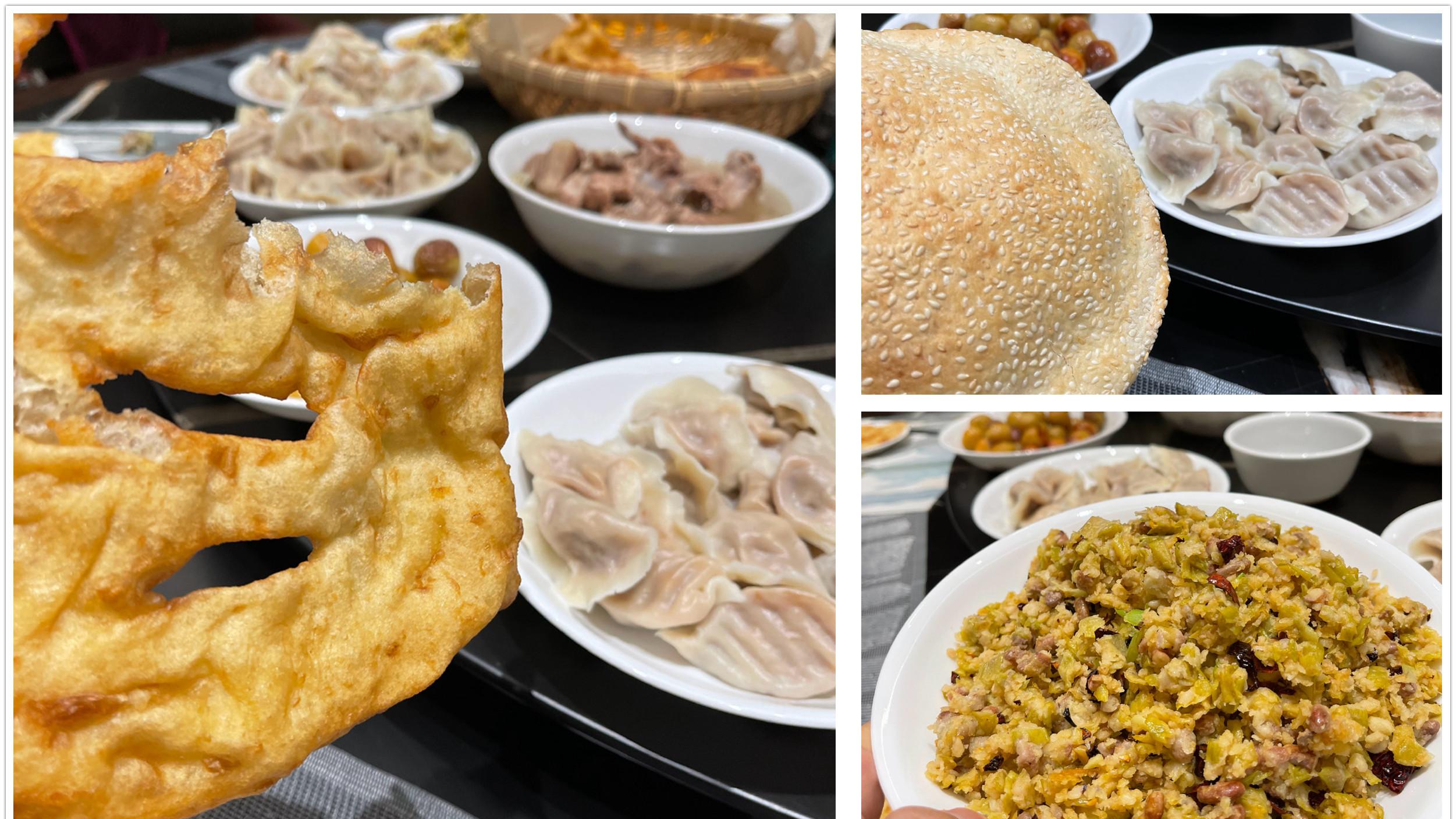 热干面|岳云鹏晒午餐，大热天饺子还是主角，一桌高碳水难怪长得壮实