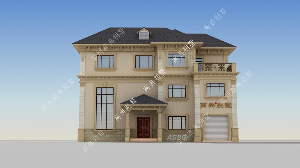 这款欧式自建房，个性化户型设计，紧跟时尚潮流。