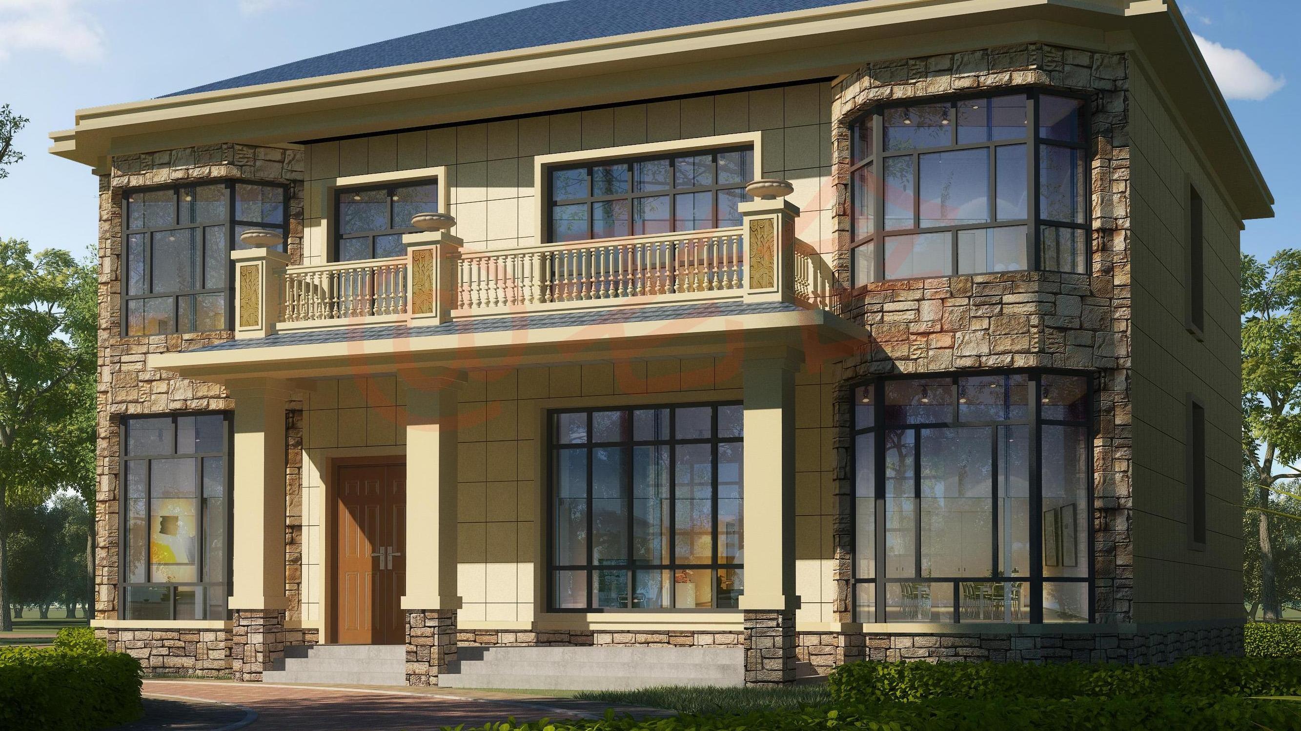 网上花几百买的农村自建房设计图，建好效果很不错，这钱花得值！