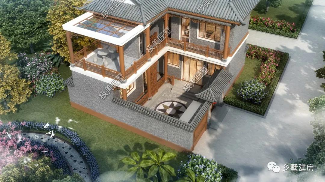 占地13.14X12米，中国最美的房子，中式二层小别墅