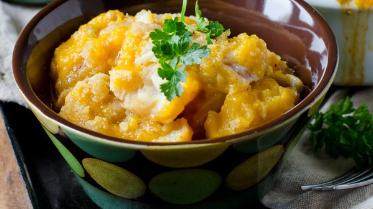 南瓜|胡桃南瓜烤和鸡肉丸配花豆的食谱