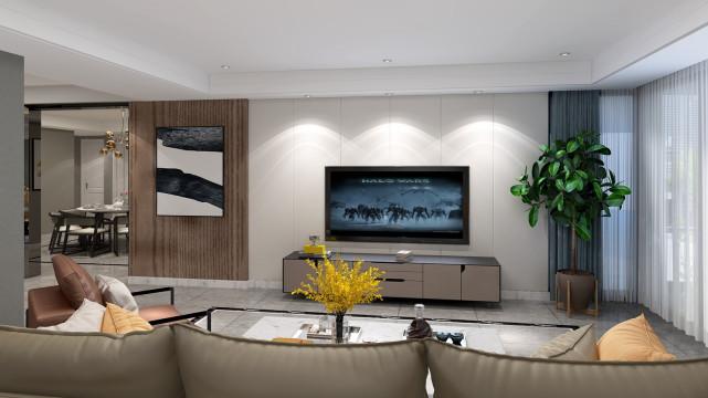 142平现代风家居，色彩跳跃出来就是个性