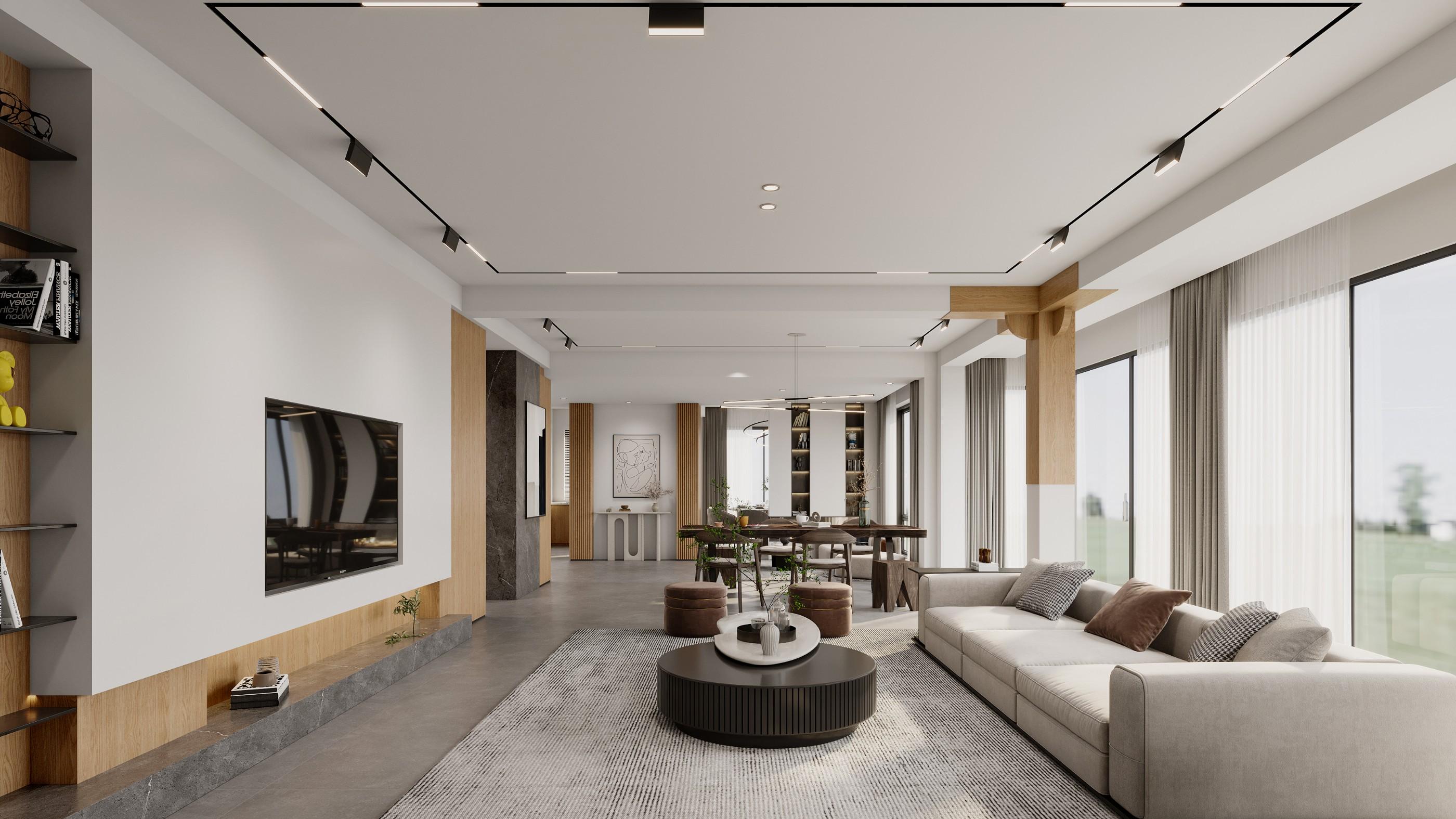 锦轩新墅现代原木风，简约私宅，享受生活。