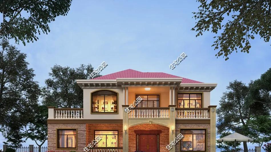 独立储藏室+大露台+主卧套间，15×9米经典欧式美墅