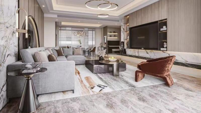 300㎡现代轻奢风大别墅，摒弃繁芜，优雅设计营造经典。