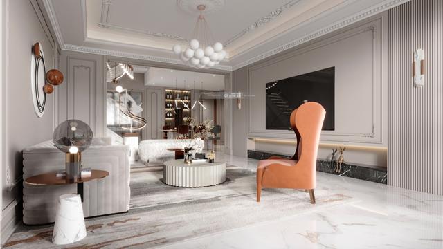 滇池卫城500m2法式轻奢风格丨法式大宅里的高级私人轻奢物语