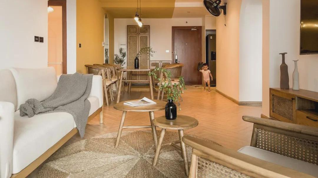 我心动的有娃之家长这样，108㎡复古独特，全屋一尘不染极度舒适