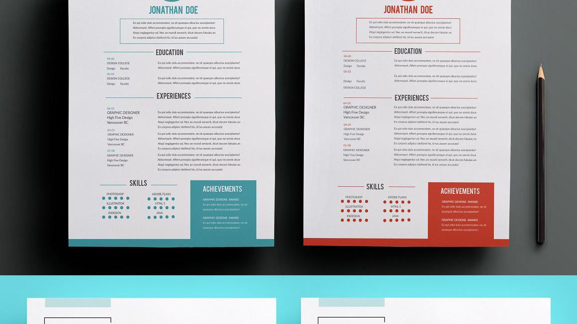 国外简历设计！网格化设计