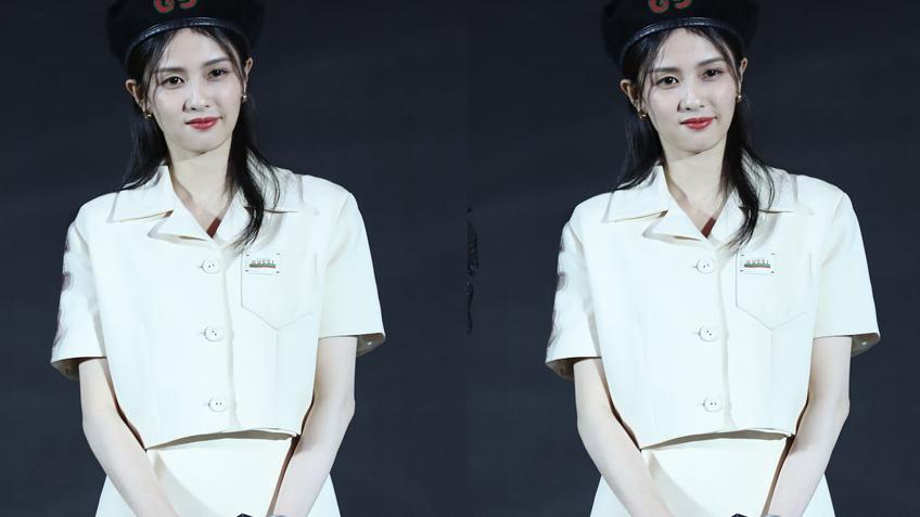 帽子|白鹿脸上的婴儿肥还挺明显的，但戴帽子是真显脸小，有种复古范