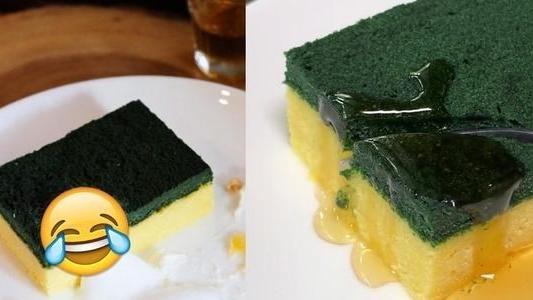 泰国café推出“百洁布蛋糕”配“洗洁精泡沫”更好味？