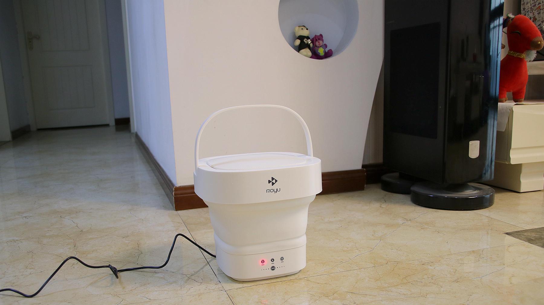 小米有品推出百元洗衣机，省水省电还带折叠功能