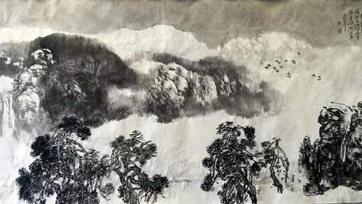 晏平 翰墨华章——当代中国画百家新媒体系列专题展 翰墨,华章中国画,艺术,画院,中国,天津