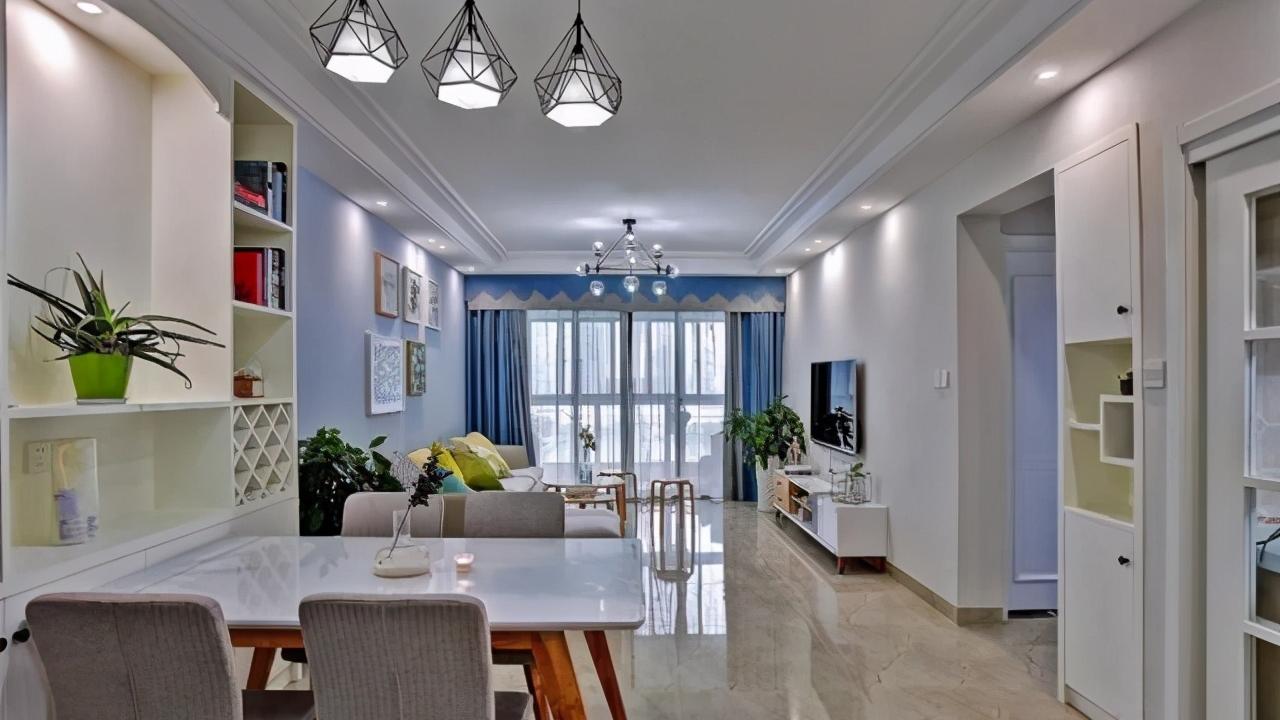 新房装修完工，老公是设计师，省了不少设计费，简欧风真漂亮