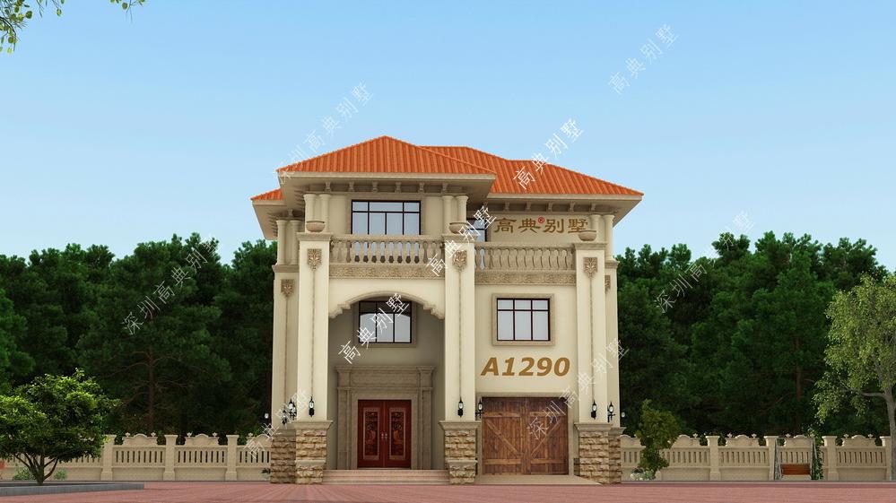 这款欧式别墅，外观错落有致，既舒适又是品味的象征。