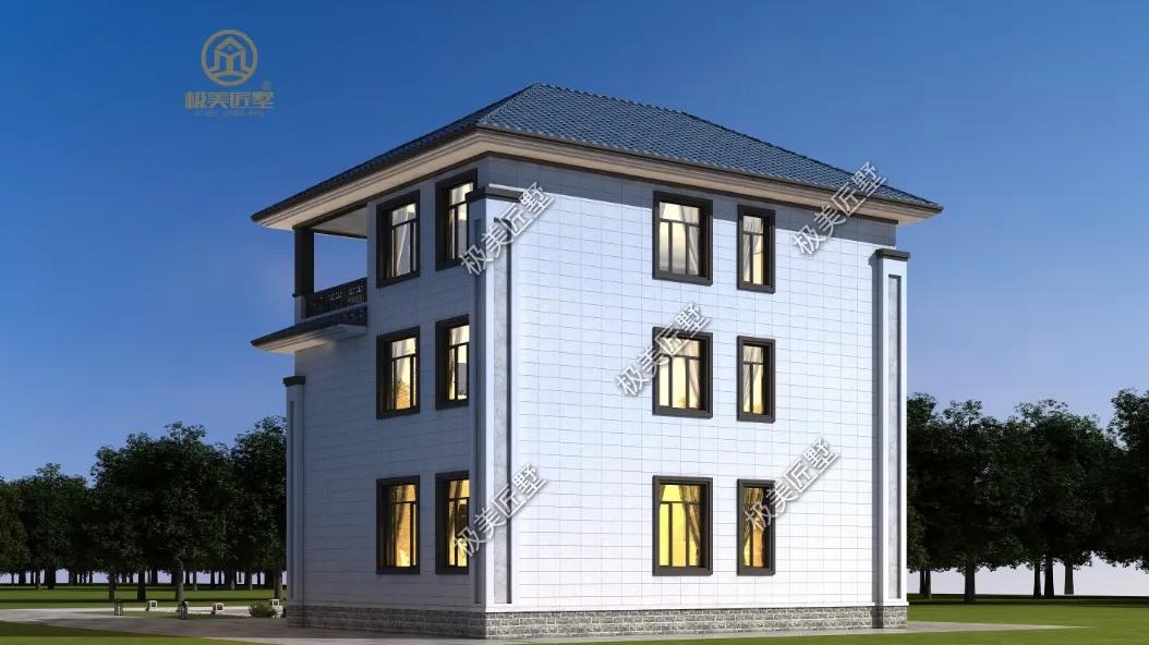 不拘泥于传统中式的新中式别墅，富有古典韵味又有现代特色