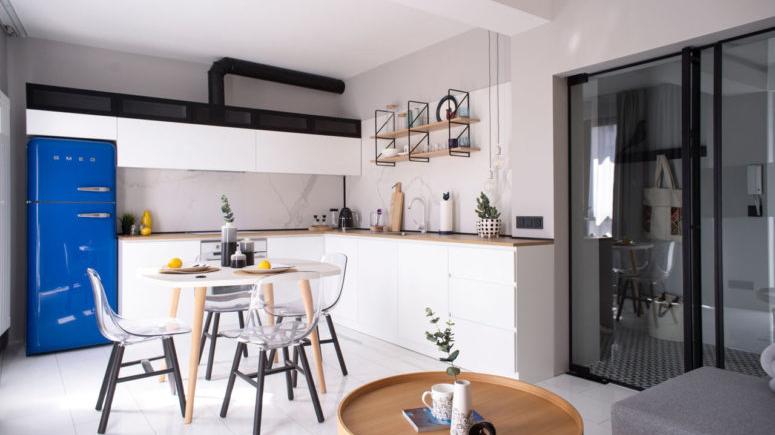 一个人的生活真的很享受，66㎡客厅隔出一间书房，小户型可以看看