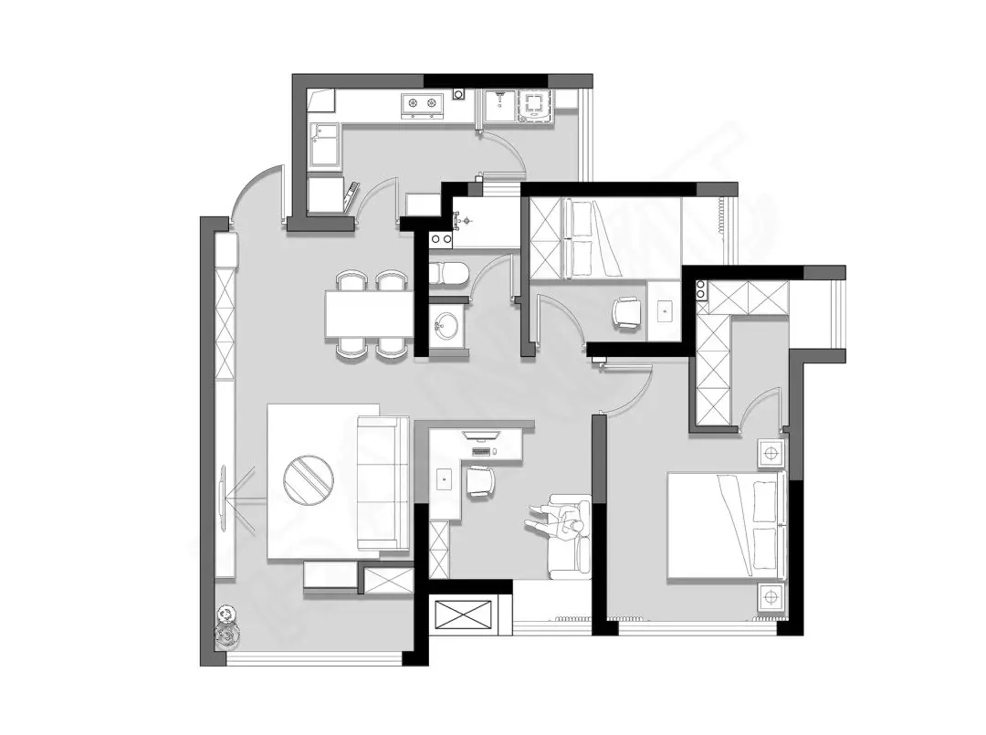 老房翻新 | 87㎡北欧风装修，清爽简约，给人活力四射的感觉