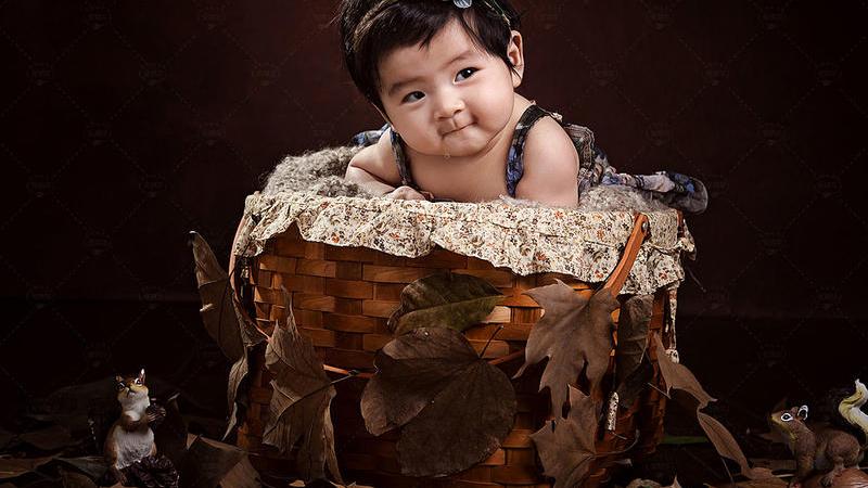 小孩百天照拍一套好看的大约多少钱？