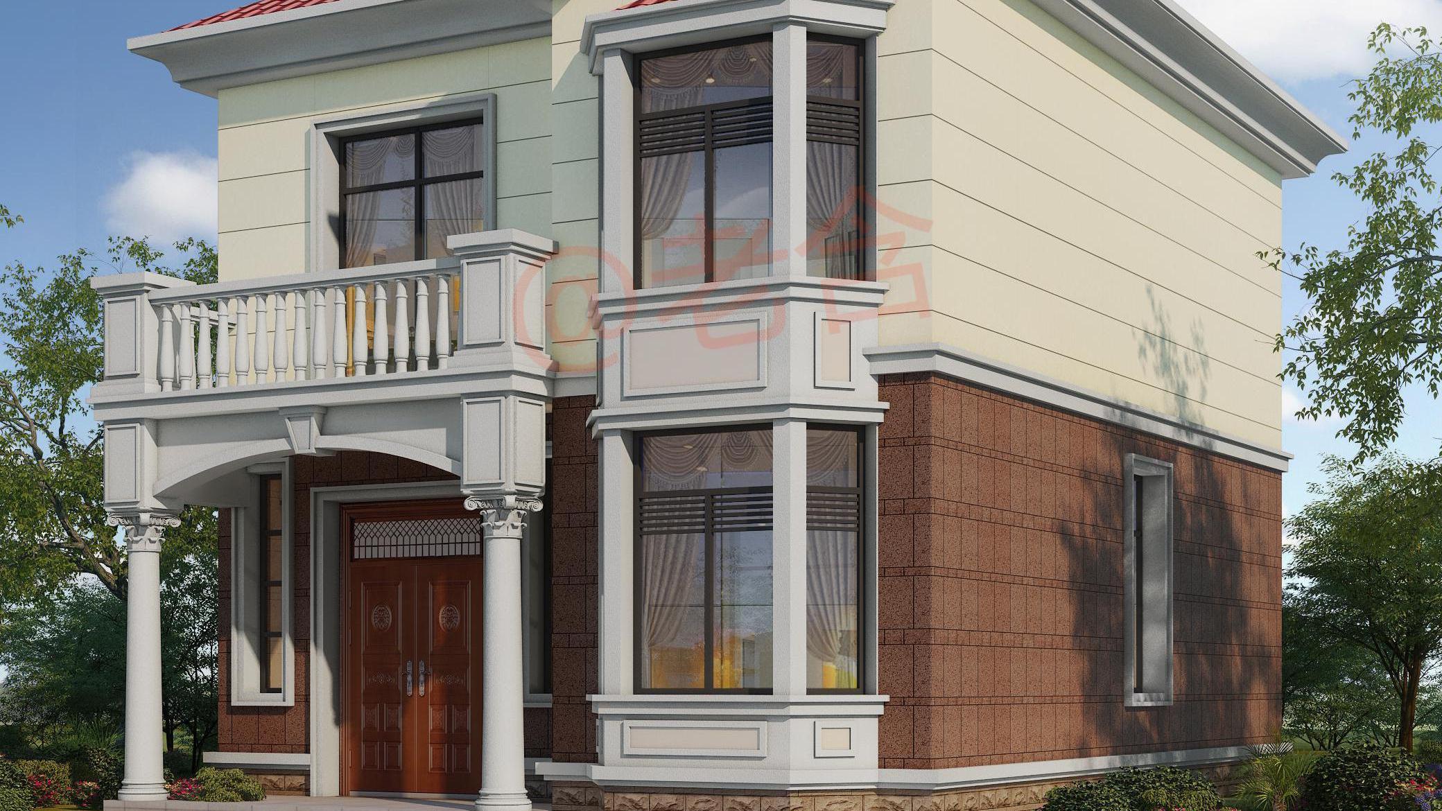 农村小户型的别墅竟可以建得这么“精美”！造价仅花12万，太值了