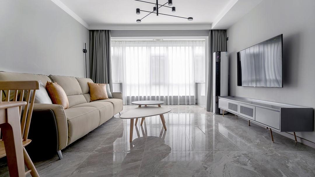 清爽的现代风格，构建自然的三居室，猫咪都爱得不想走