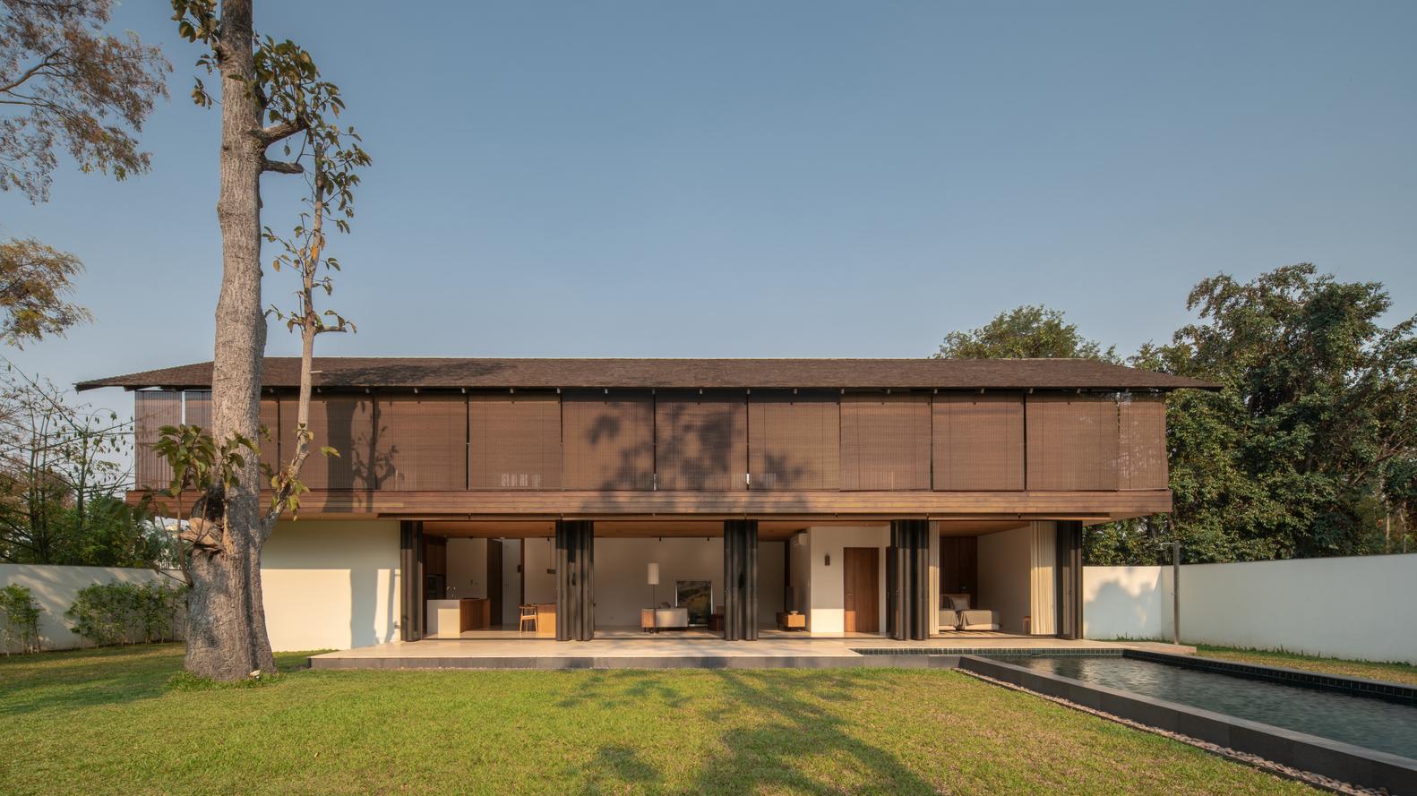 干净简洁的泰国小宅，可持续性的美学设计贯穿其中