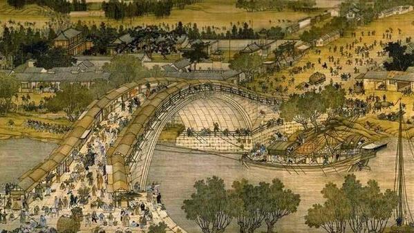 情窦初开的青春|张择端的《清明上河图》，画得有多细致？放大100后有一尴尬细节
