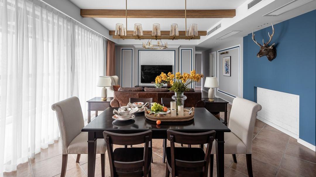 复古美式的家，用独特的色彩和设计，让家充满高级感