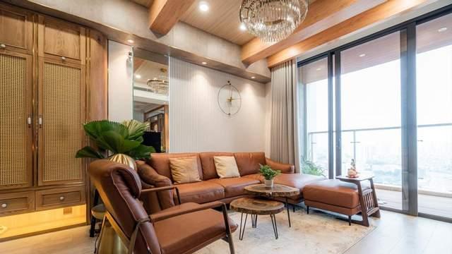 有一说一，摩登复古的家真好看，87㎡不见丝毫俗气，入门就被吸引