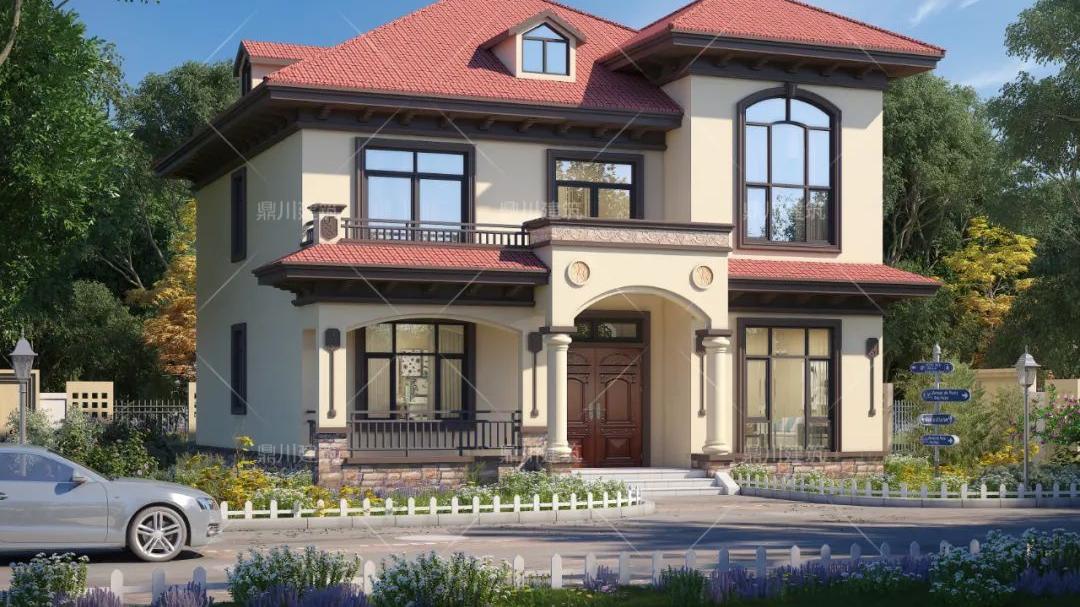 回农村建房，颜值很重要！11×12米二层别墅，精致有范