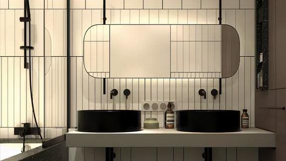 不管卫生间大小，学学年轻人的布置，高级美观还实用