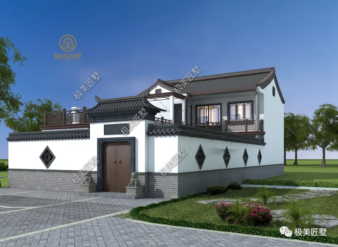 最美国风别墅，看看这栋精致合院设计，你值得一建