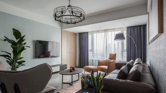 114平简约风三居室没有华丽的修饰，你所需要的都这里开始