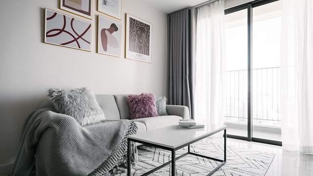 这套64㎡恰好戳中了我的审美，客餐厨设一体化，整个空间格外敞亮