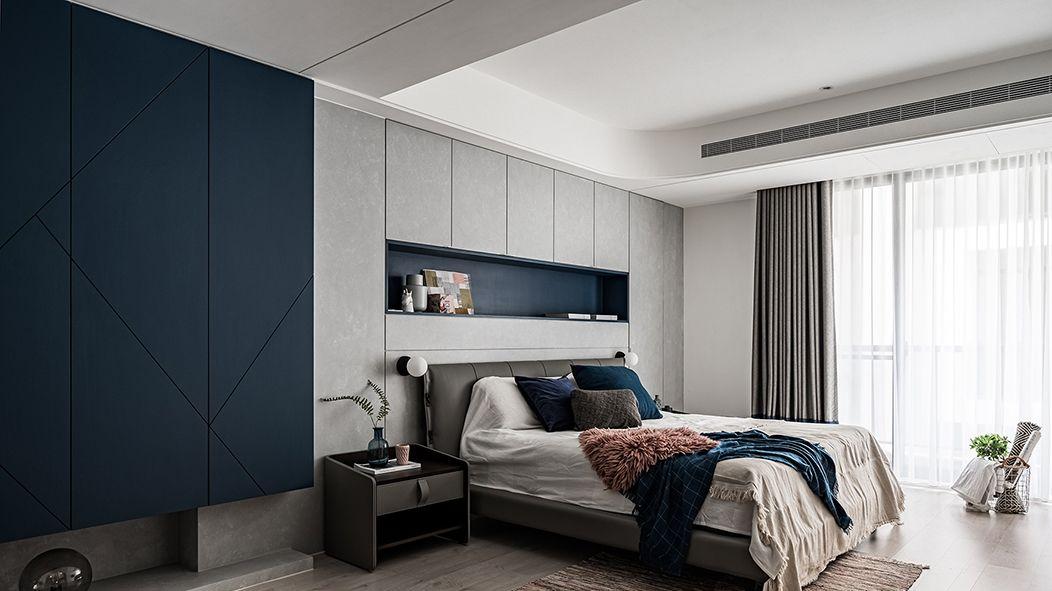 卧室不要再将床头靠墙了, 加入吧台, 书架, 梳妆台等, 观赏性真强!