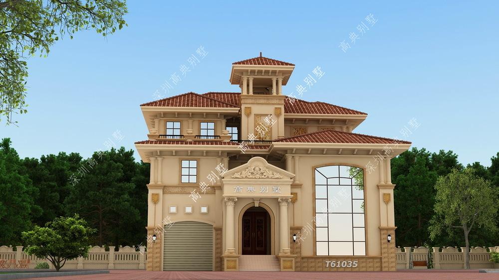 三层欧式别墅，整体设计高端上档次，配色搭配舒适自然。