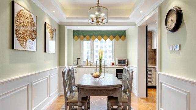 用浅绿色来打造121平“城市花园”，整体大气奢侈