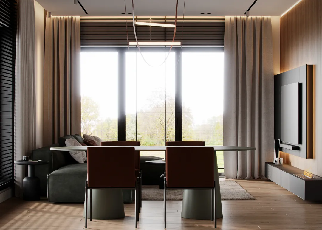 他把原木与艺术代入空间，打造干净又不失温度的家！