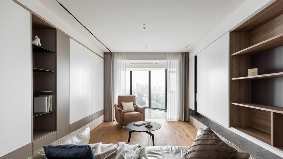 153㎡六口之家，现代简约风，整洁大方又从容优雅！