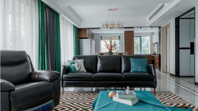 123平现代风三居室全屋温馨自在，还有一种摩登的美感