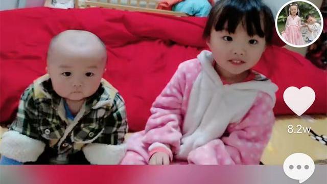 羽扇清风 田静晒奇奇悦悦的萌照，对比姚威的童年照，谁过得好，一目了然