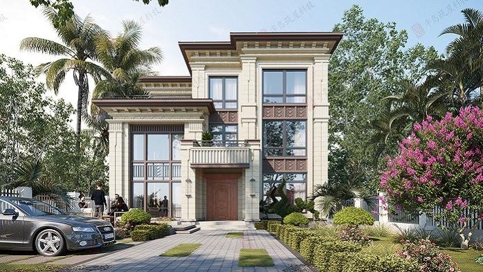 11×12米农村3层简欧别墅设计分享，打造现代乡居理想生活